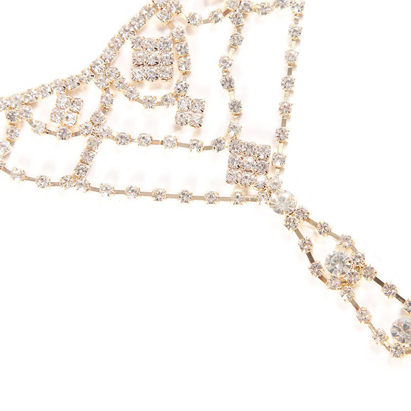 New Bohemian Rhinestone Feet Chain
