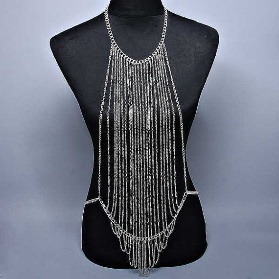 European And American Fashion Popular Body Ornament Tassel Body Chains
