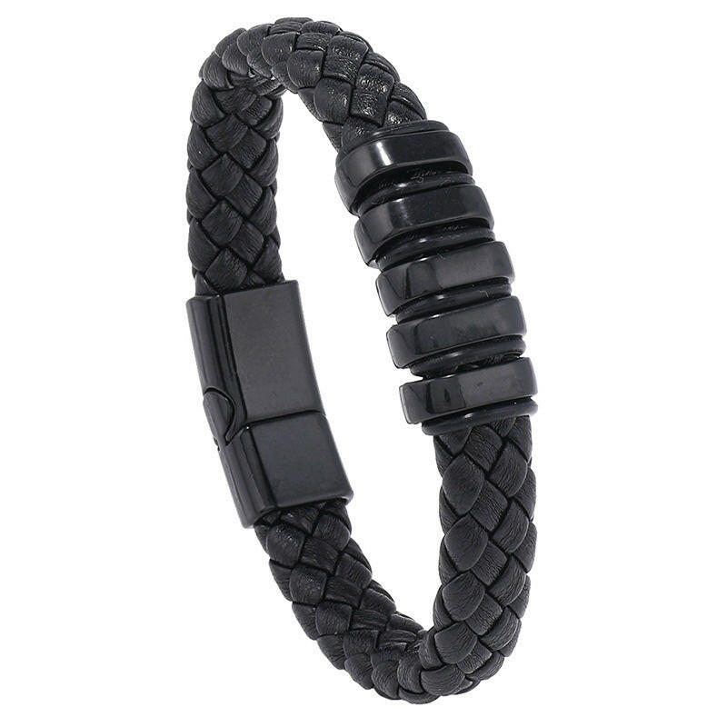 Hand Woven Multi-layer Leather Bracelet Wrist Ring
