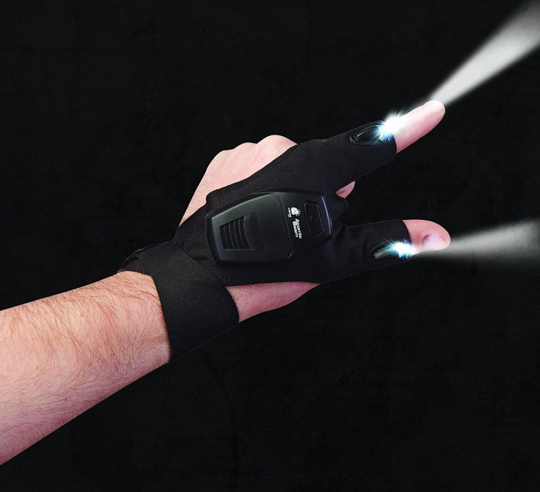 Gloves light with dry battery, Gloves with Led Light, fishing gloves