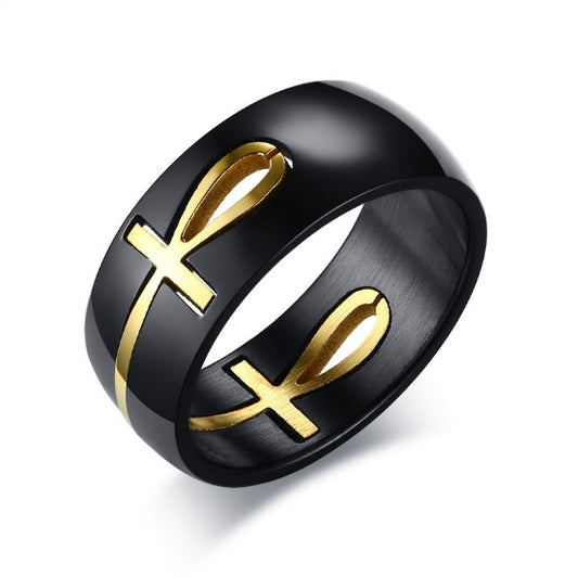 Fashionable Pure Tungsten Steel Sweethearts Ring Pair Ring