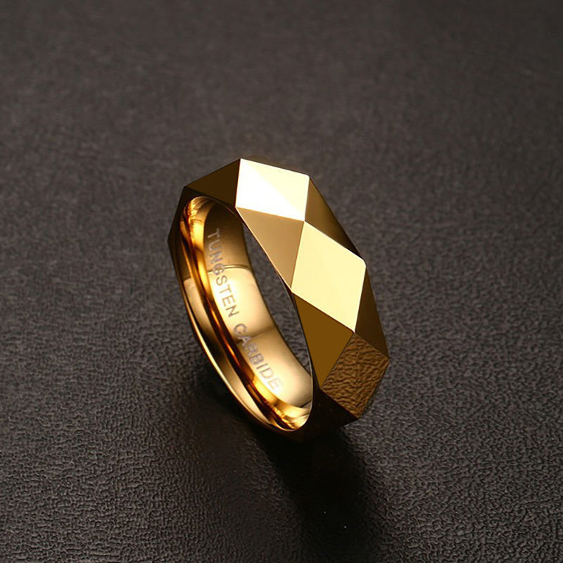 Tungsten steel diamond ring