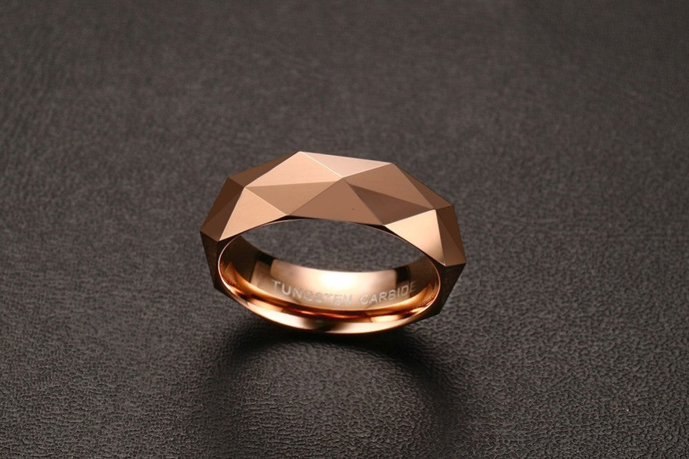 Tungsten steel diamond ring