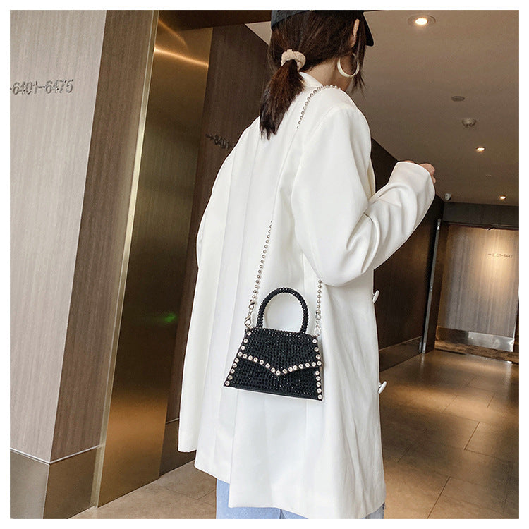 medium pu leather square bag