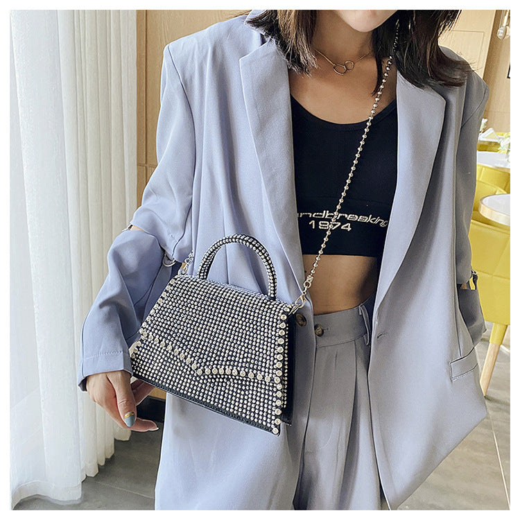 medium pu leather square bag