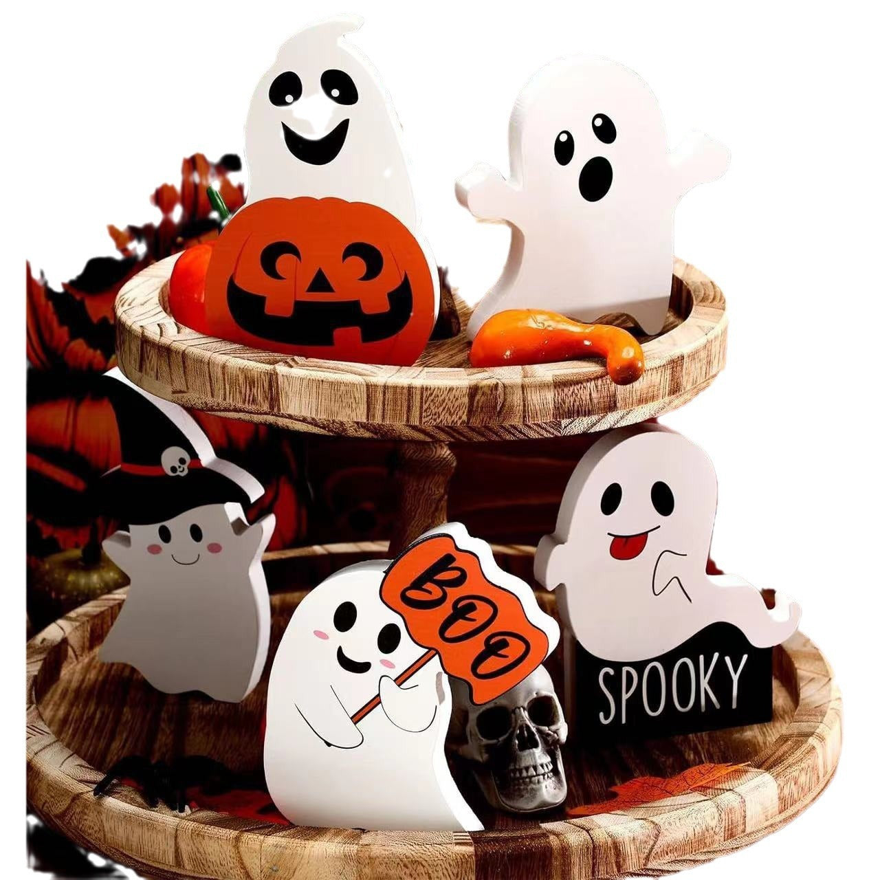 Cute Ghost Halloween Decorations 5-piece Set