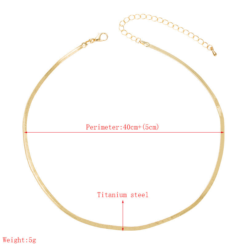 titanium steel fashion necklace