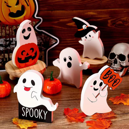 Cute Ghost Halloween Decorations 5-piece Set