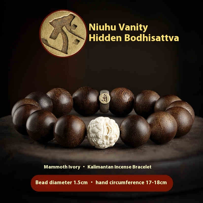Agarwood Bracelet Mammoth Ivory Women's Buddha Bracelet