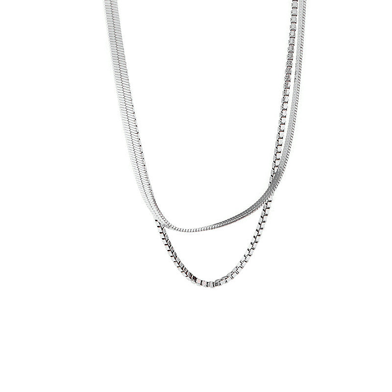 Pure Silver Chain Cold Wind Niche In Europe And America