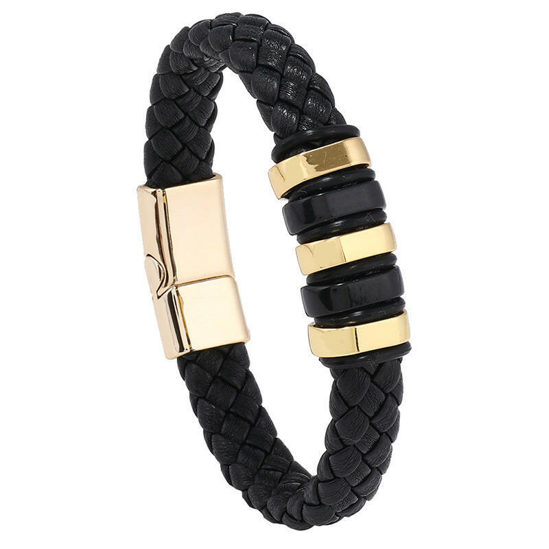 Hand Woven Multi-layer Leather Bracelet Wrist Ring