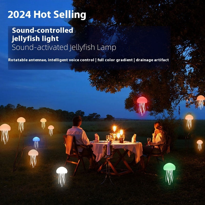 Jellyfish Mood Lamp, LED Jellyfish Night Light, Portable Jellyfish Lamp, Jellyfish Decorations Smart Table Lamp For Bedside Desk