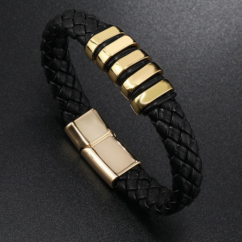 Hand Woven Multi-layer Leather Bracelet Wrist Ring