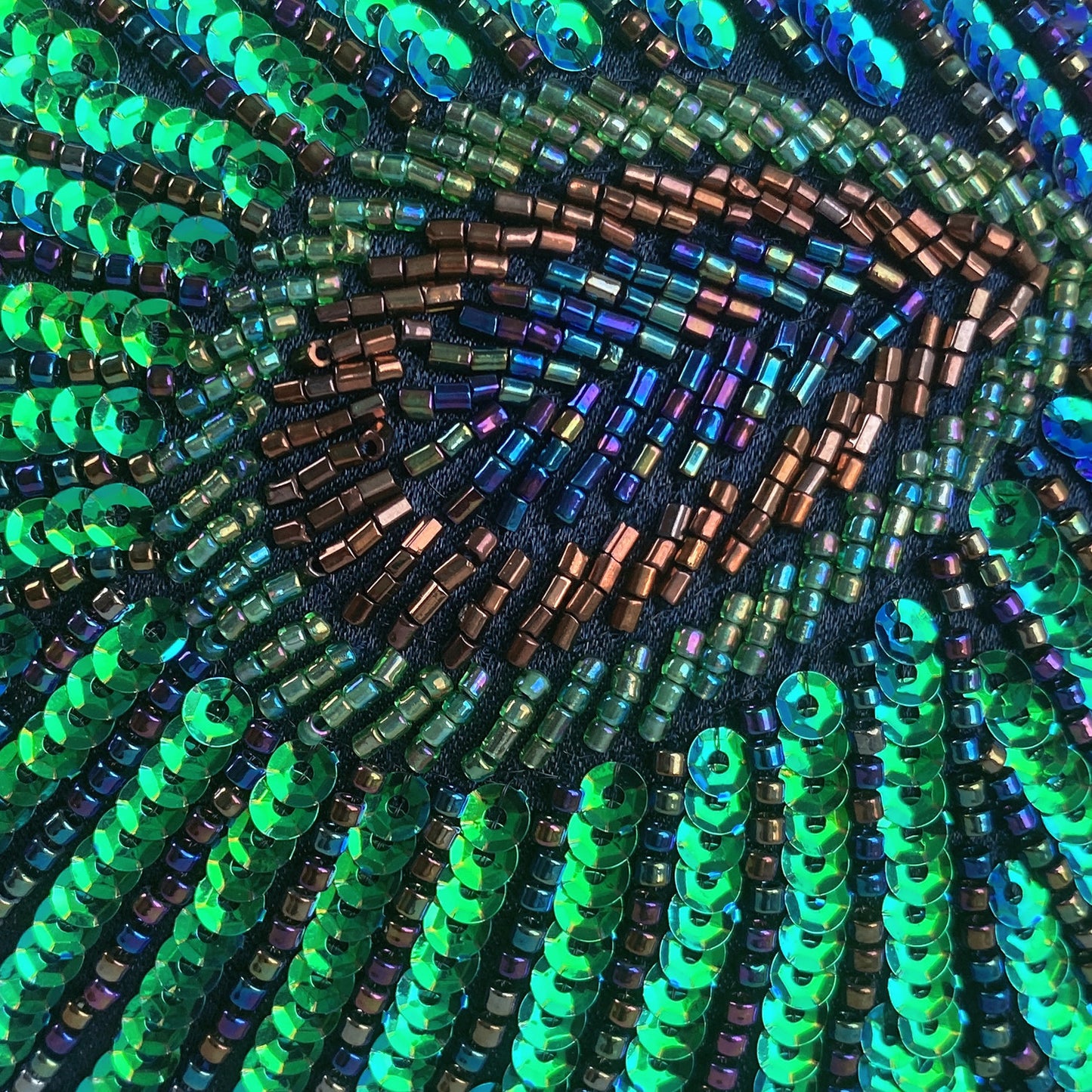 blue black gold metal feather beading sequins shell evening bags