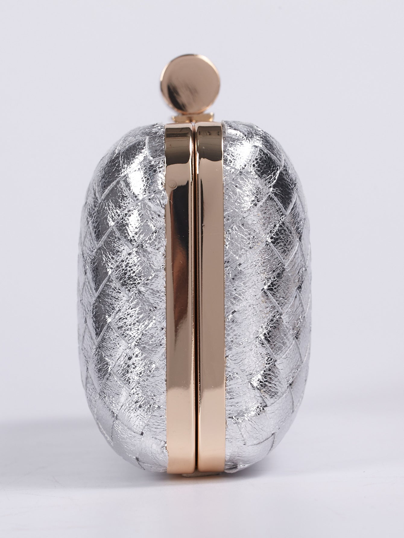 Pu Leather Solid Color Square Evening Bags