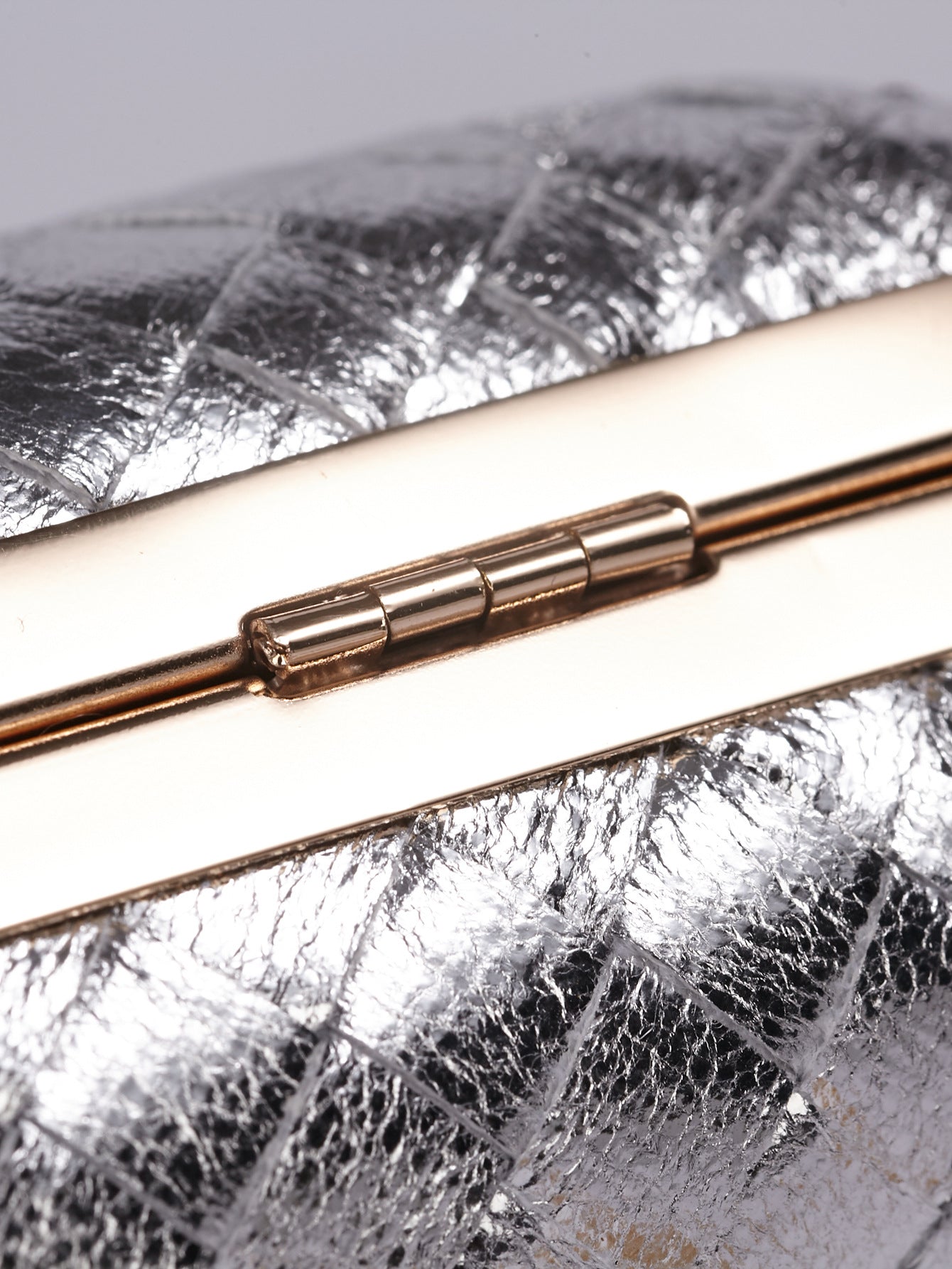 Pu Leather Solid Color Square Evening Bags