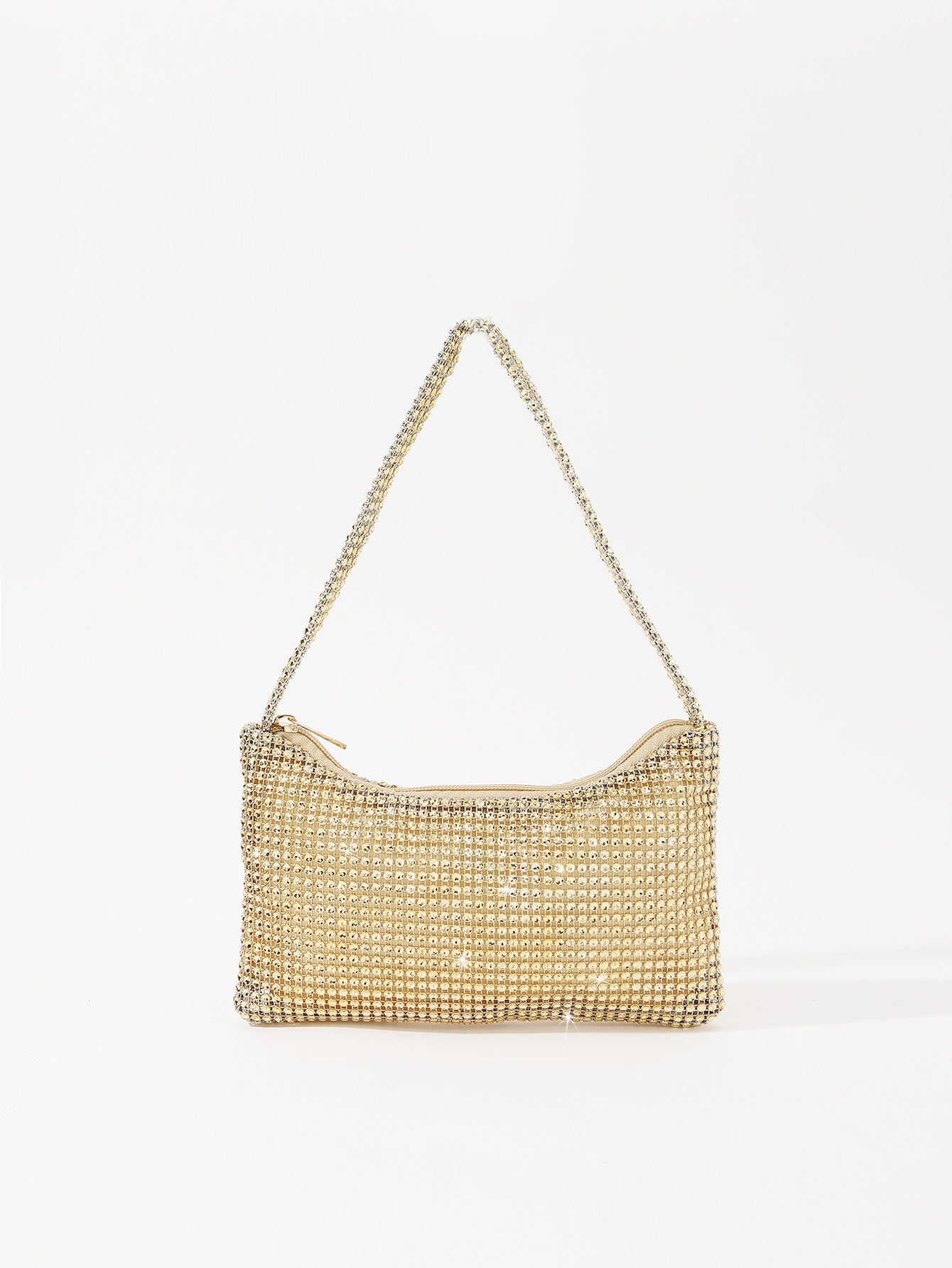 women's plastic solid color classic style square zipper shoulder bag