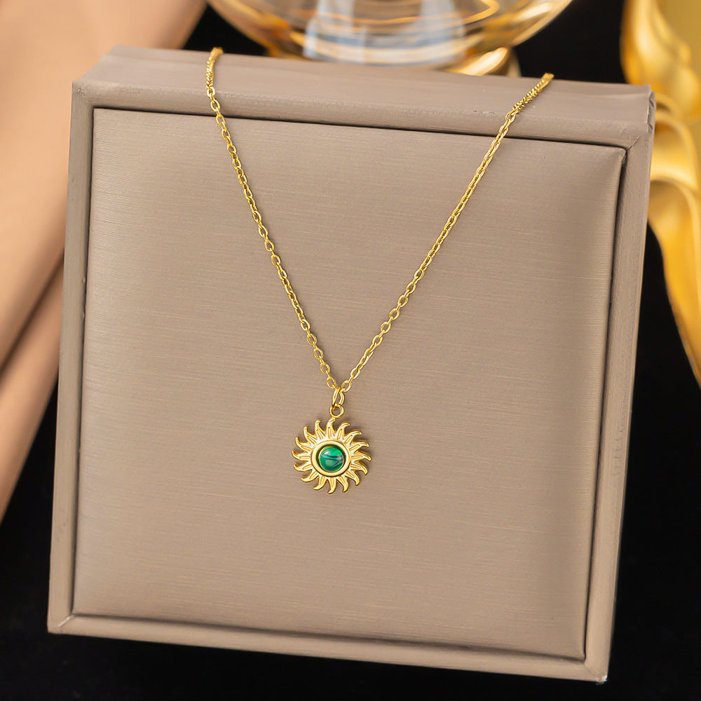 New Stainless Steel Necklace Beccarite Pendant Titanium Steel Necklace Affordable Luxury Fashion Style Clavicle Chain