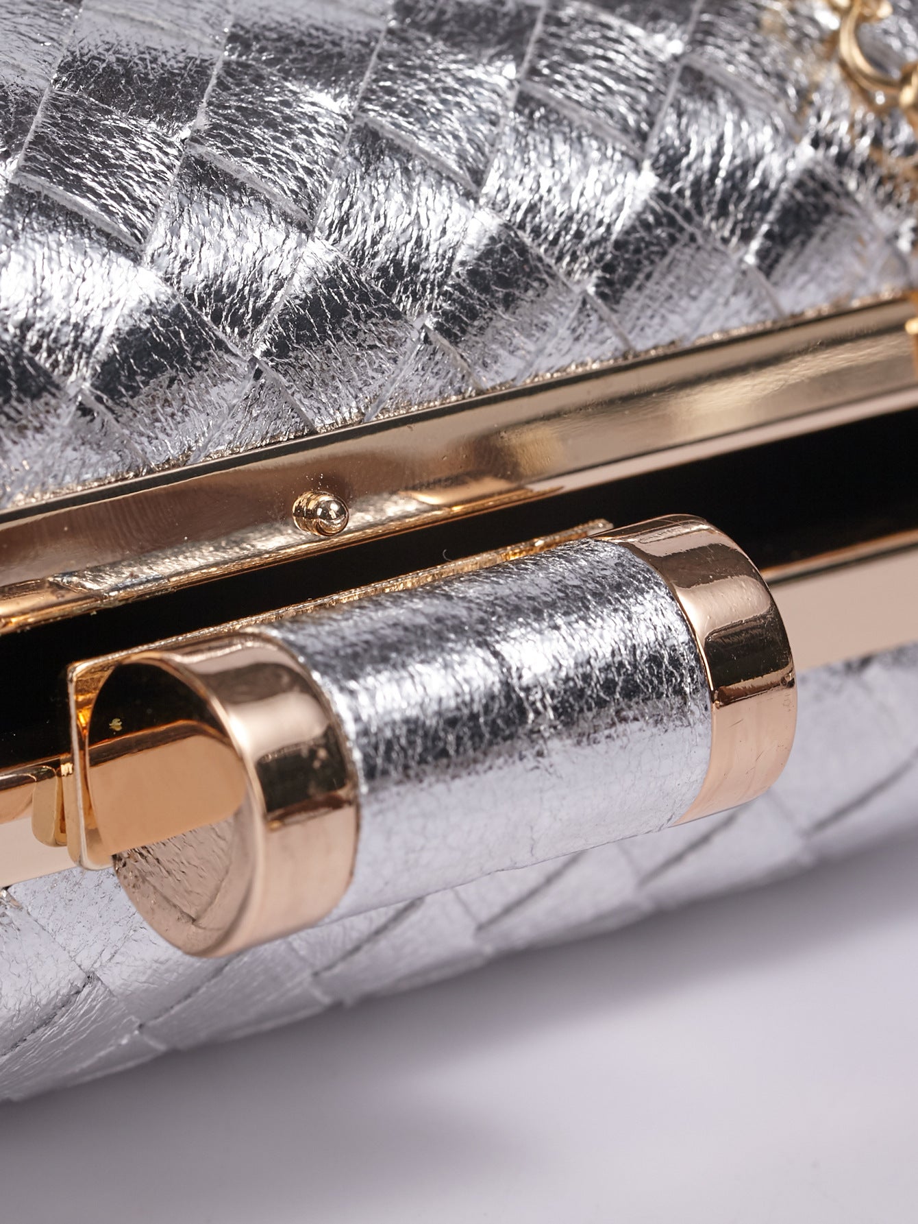 Pu Leather Solid Color Square Evening Bags