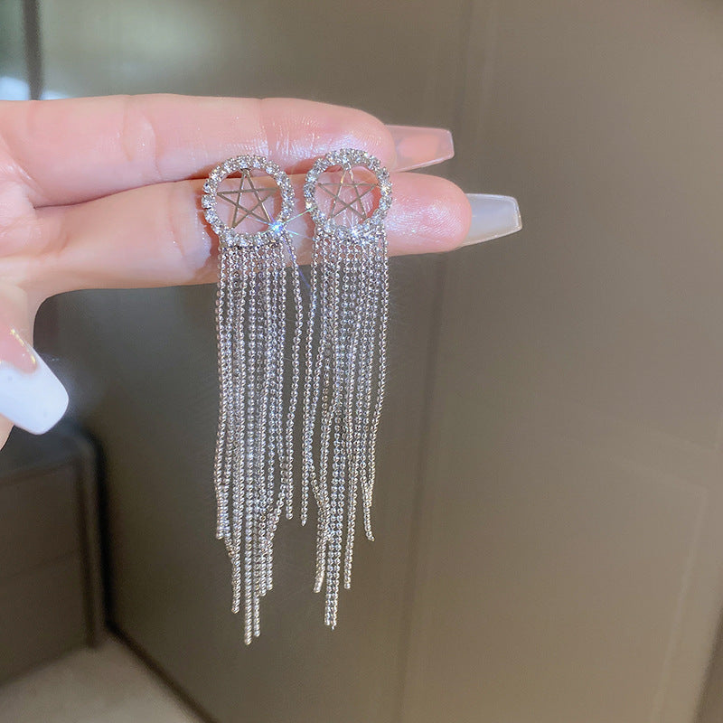 1 pair elegant sweet flower plating inlay alloy rhinestones drop earrings