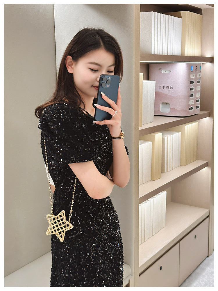 Women's Mini Arylic Star Streetwear Pentagram Magnetic Buckle Crossbody Bag