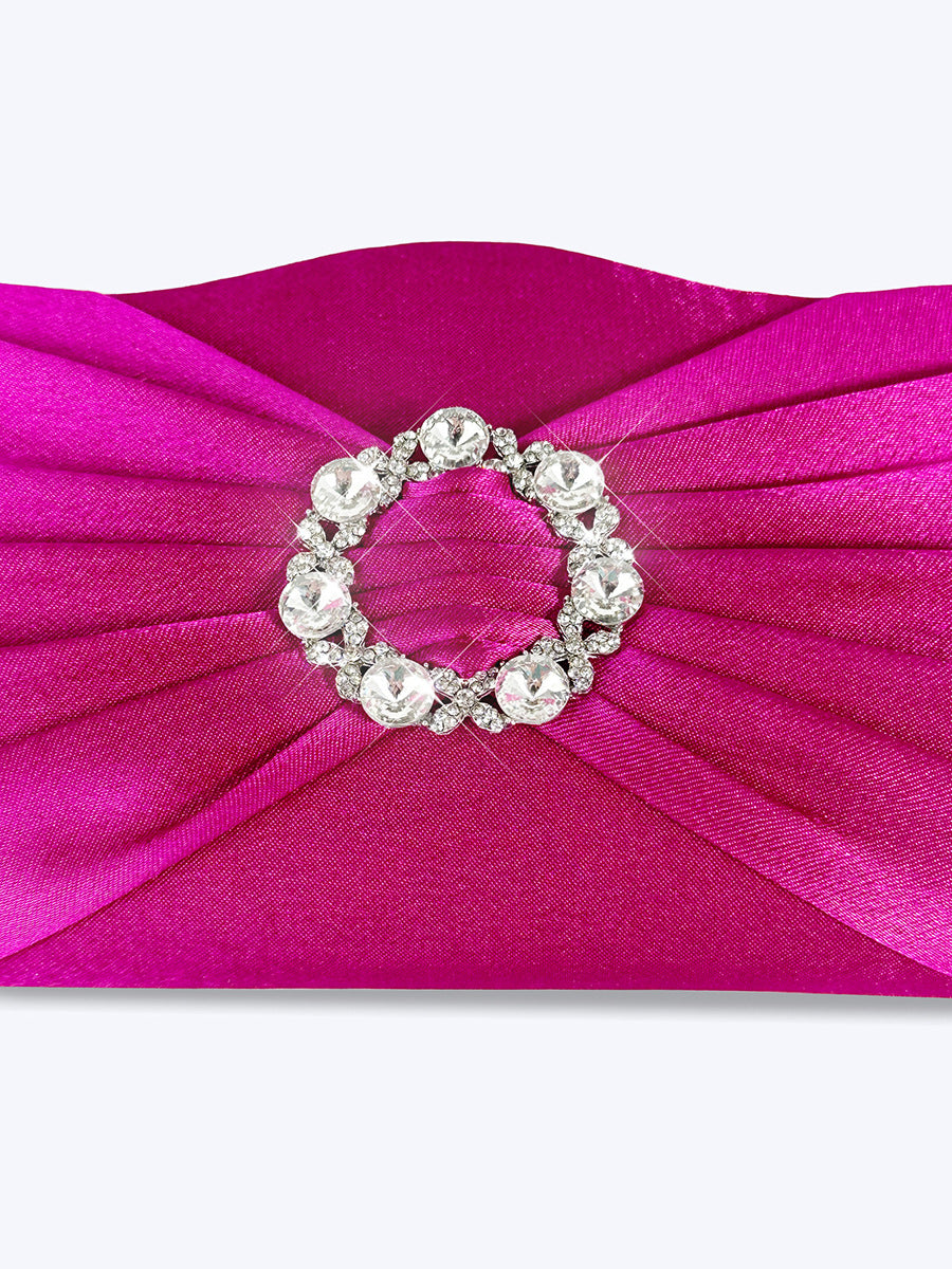 Black Silver Rose Red Nylon Solid Color Square Evening Bags