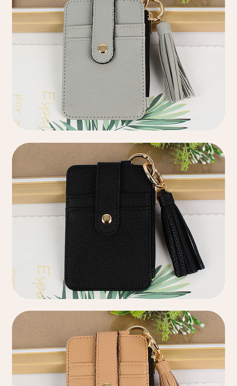 Women's Leopard Pu Leather Open Card Holders