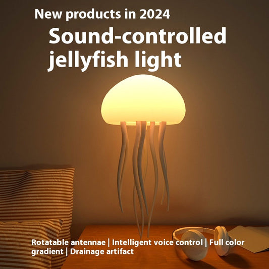 Jellyfish Mood Lamp, LED Jellyfish Night Light, Portable Jellyfish Lamp, Jellyfish Decorations Smart Table Lamp For Bedside Desk