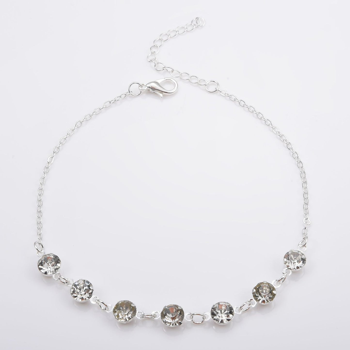 7 Rhinestone Feet Chains Anklet