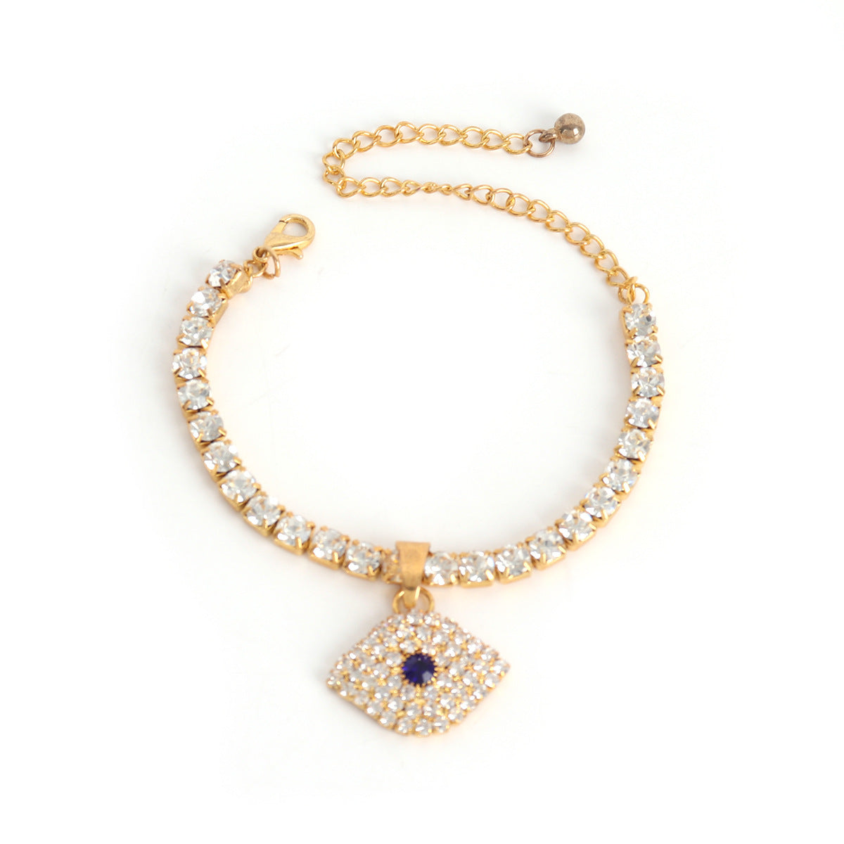 Lady Demon Eye Pendant Feet Chain