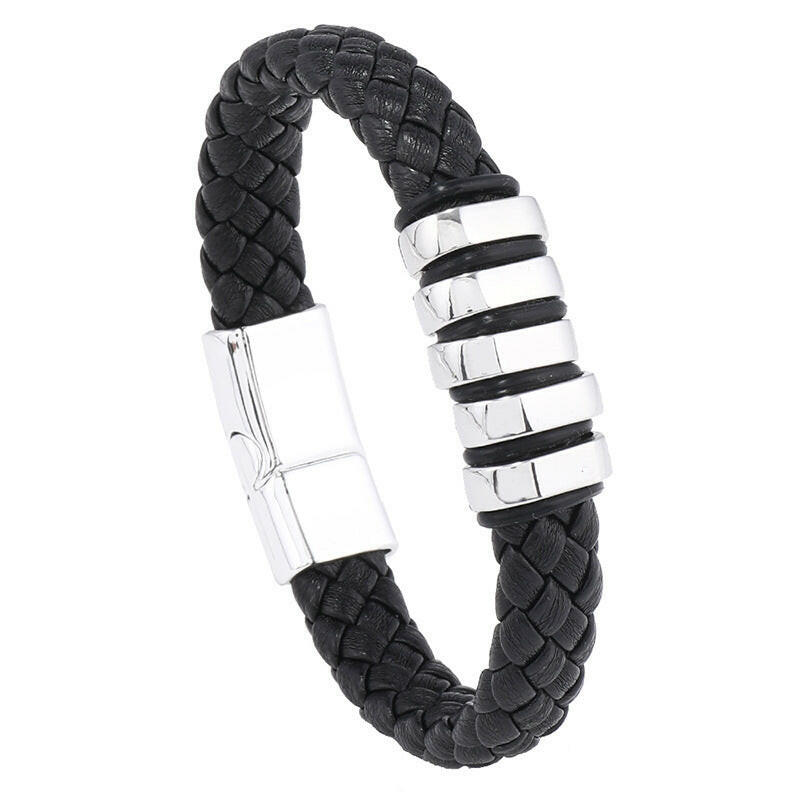 Hand Woven Multi-layer Leather Bracelet Wrist Ring