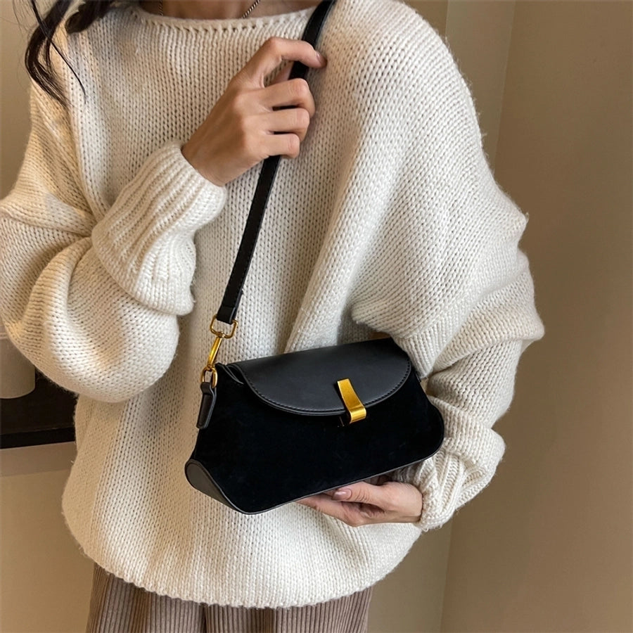 Autumn Winter Retro Bag 2024 New Fashion Underarm Bag Simple Women's Bag Casual Western Style Elegant Messenger Bag