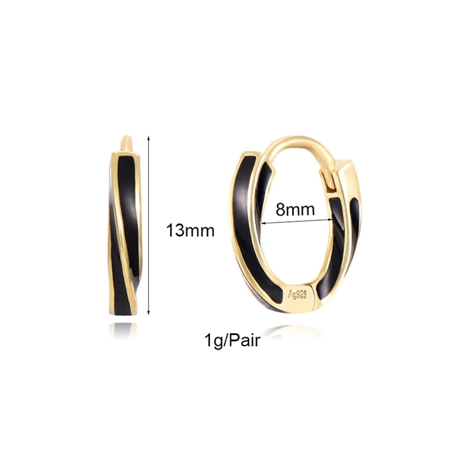 1 Pair Hip-Hop French Style Cool Style Devil's Eye Star Irregular Copper Zircon 24K Gold Plated Hoop Earrings Drop Earrings Ear Cuffs