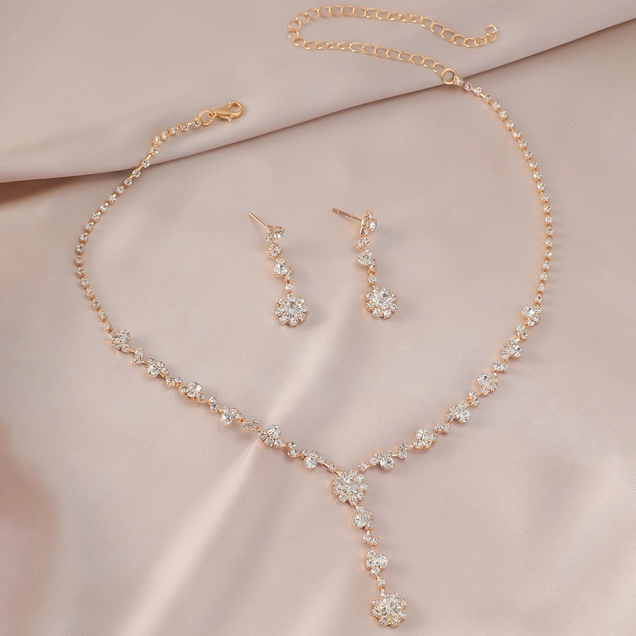 Queen Shiny Geometric Alloy Tassel Rhinestones Gold Plated Silver Plated Unisex