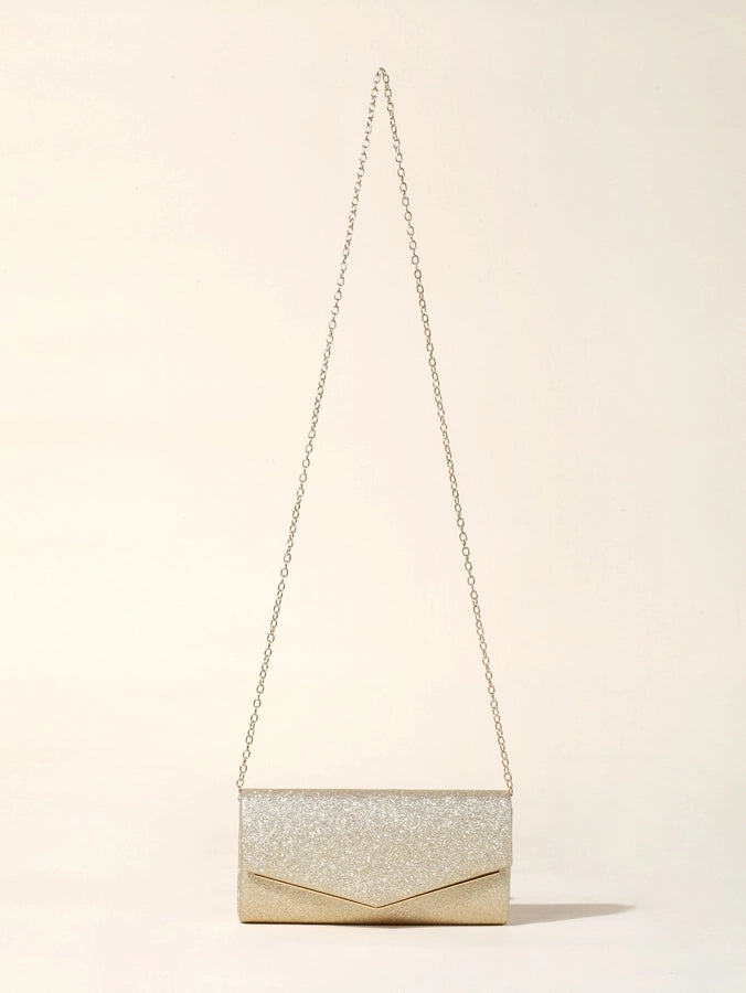 new style women's evening bag flash material advanced niche messenger bag