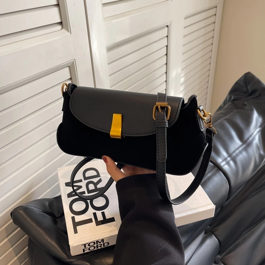 Autumn Winter Retro Bag 2024 New Fashion Underarm Bag Simple Women's Bag Casual Western Style Elegant Messenger Bag