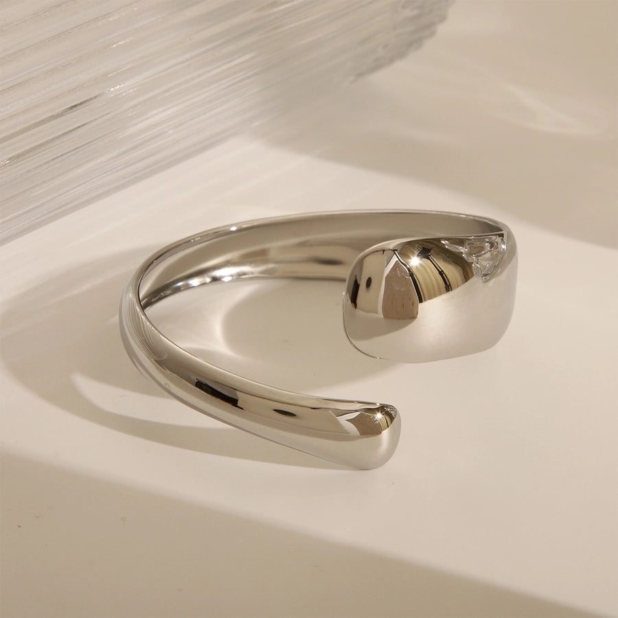 Casual Classic Style Commute Solid Color 14K Gold Plated 304 Stainless Steel  Bangle