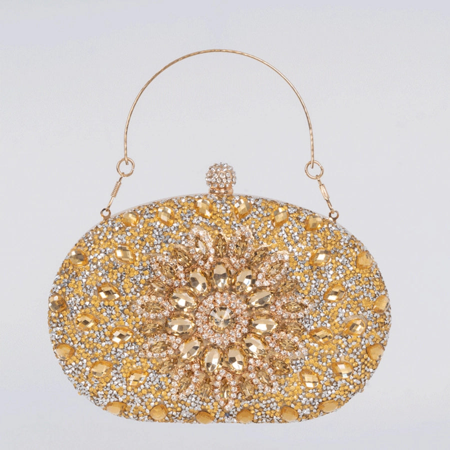 Sunflower Diamond-encrusted Dinner Bag Fashion Banquet Women's Clutch Bag Personality Dress Evening Bag