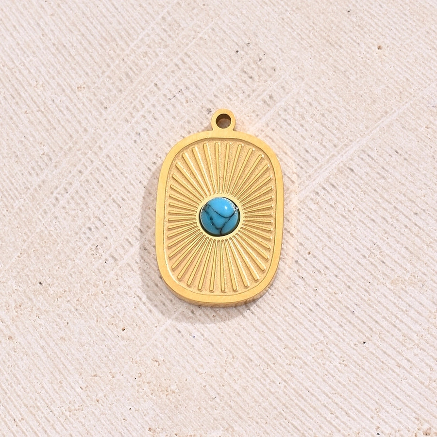 1 Piece 13.5x18mm 16x10mm 17x15mm Hole 1~1.9mm Hole 3~3.9mm 304 Stainless Steel Glass 18K Gold Plated Lips Round Polished Jewelry Accessories Pendant