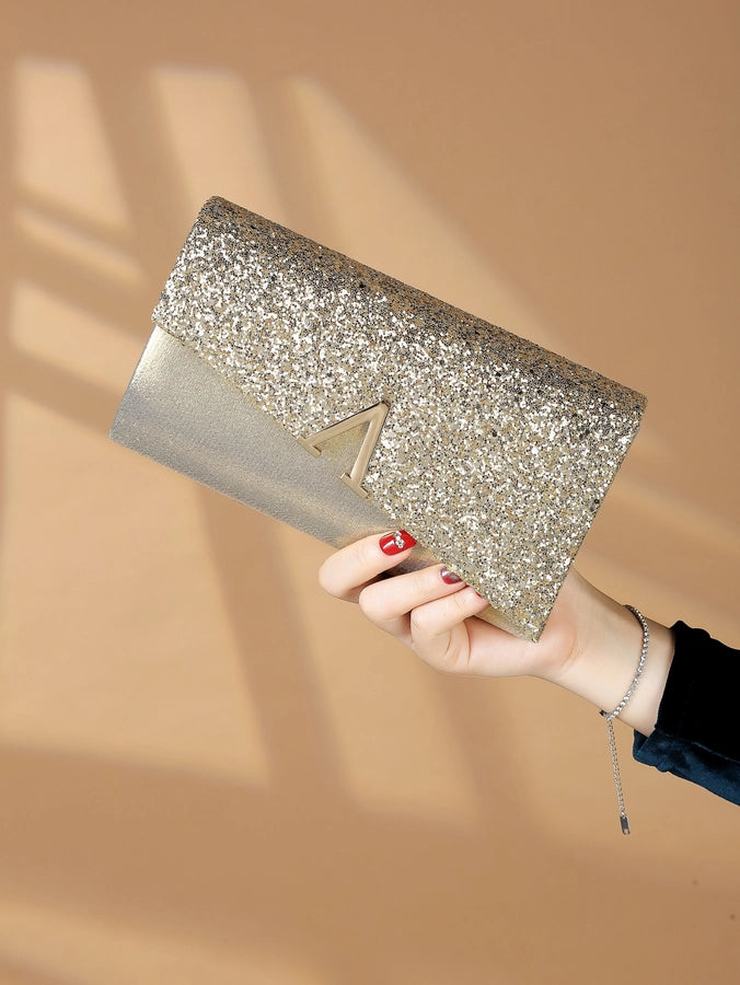 New in stock Sequins PU Clutch Bag Women Fashion Evening Bag Prom Party Women's Bag