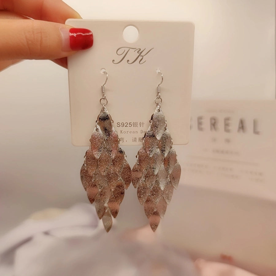 1 pair elegant star tassel heart shape inlay alloy artificial pearls rhinestones glass earrings