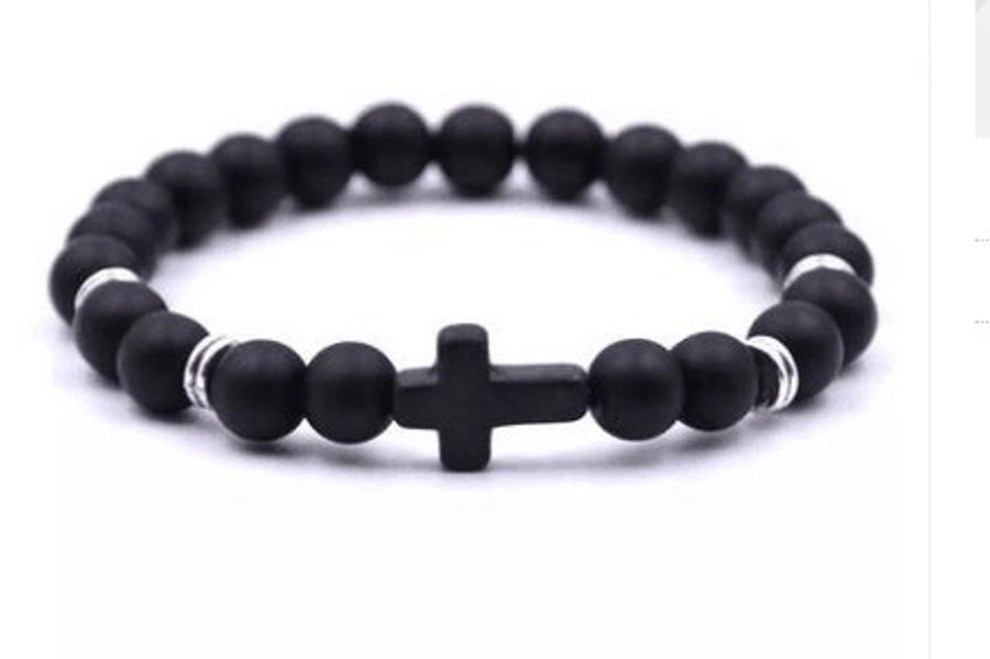 alloy fashion cross bracelet (red pine) nhyl0582-red-pine