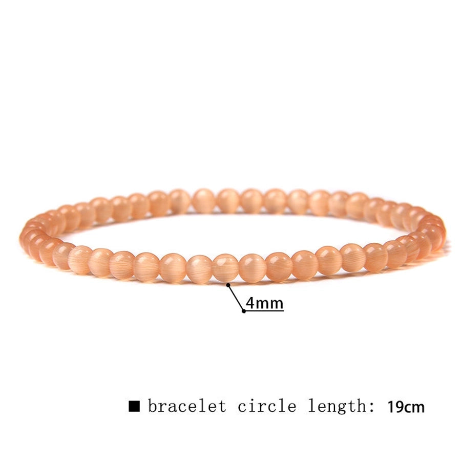 simple style marble natural stone beaded bracelets
