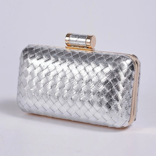 Pu Leather Solid Color Square Evening Bags