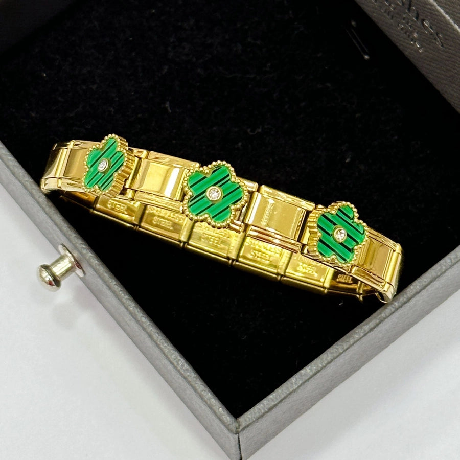 Casual Retro Star Heart Shape 304 Stainless Steel Zircon wristband In Bulk