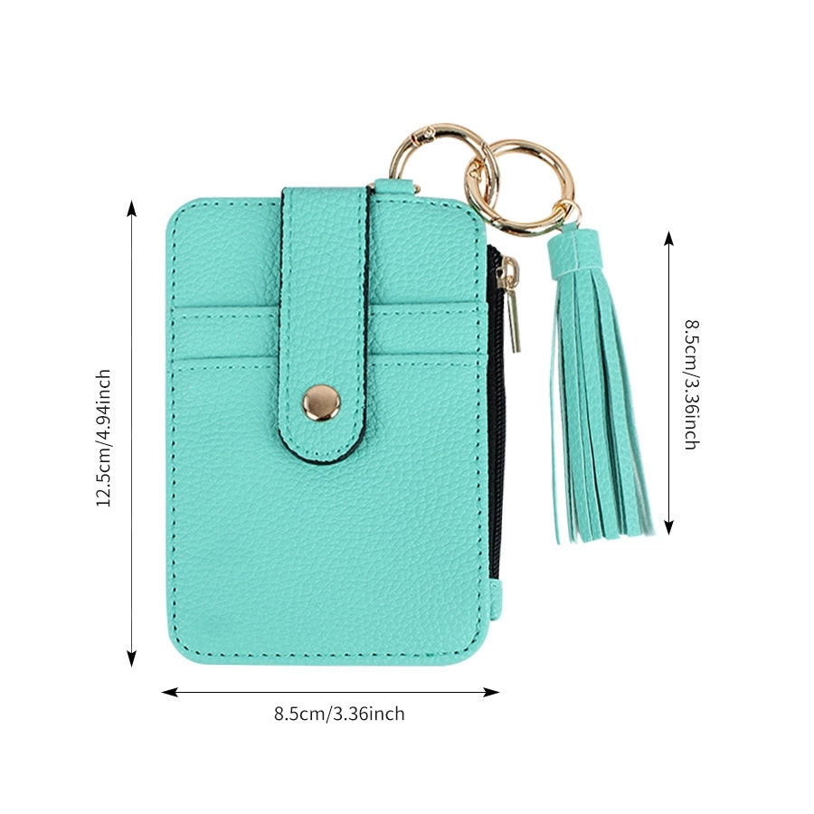 Women's Leopard Pu Leather Open Card Holders