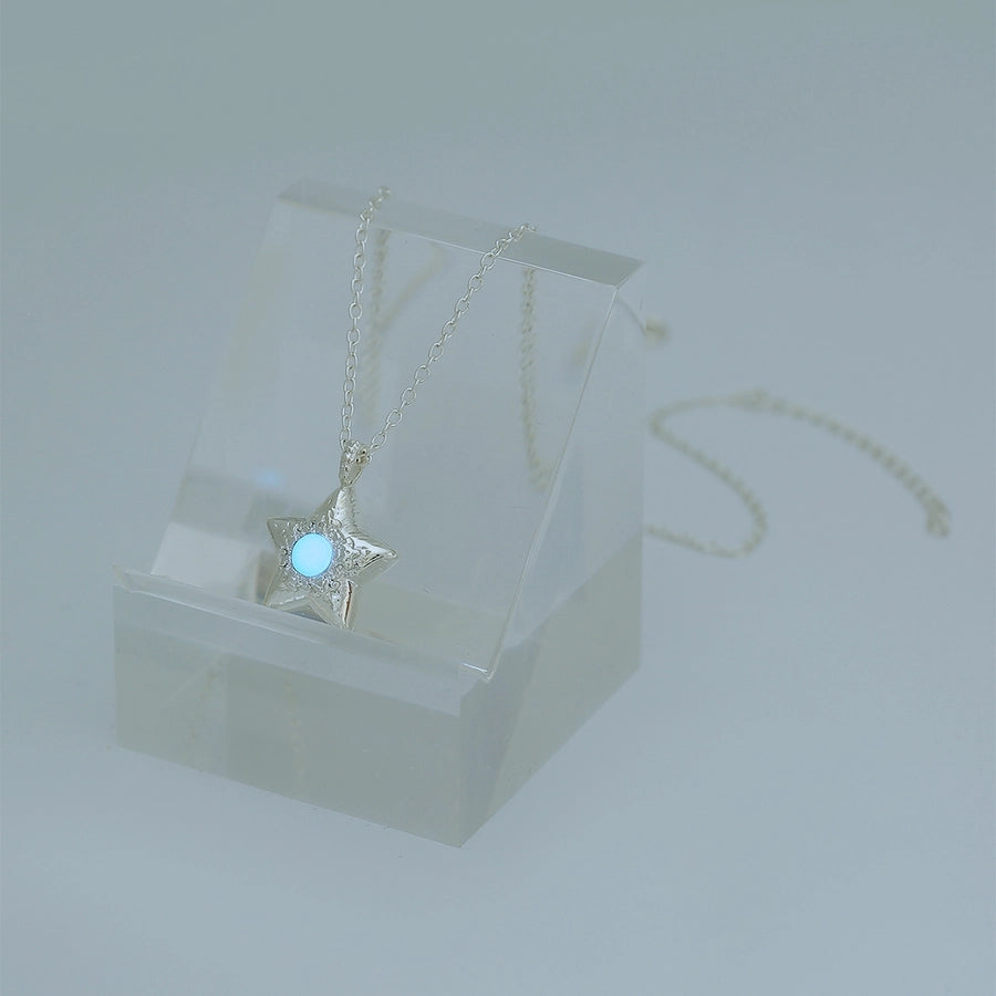 Novelty Simple Style Streetwear Star Moon Heart Shape Zinc alloy Pendant Necklace