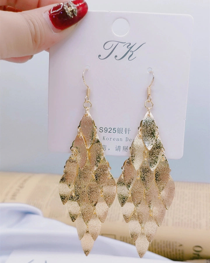 1 pair elegant star tassel heart shape inlay alloy artificial pearls rhinestones glass earrings