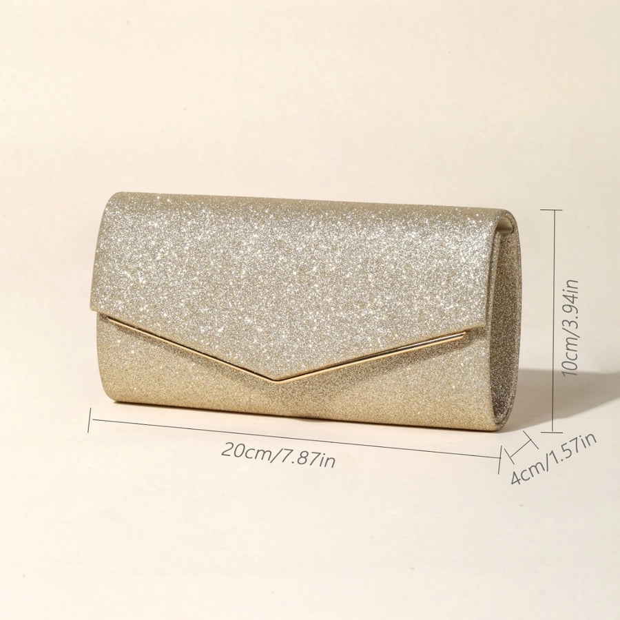 new style women's evening bag flash material advanced niche messenger bag
