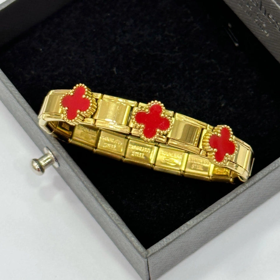 Casual Retro Star Heart Shape 304 Stainless Steel Zircon wristband In Bulk